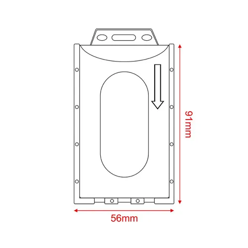 Hard ID Card Holder C1V - 55x85 mm - Thumbnail 2