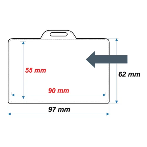Soft ID Card Holder ID1 - 55x90 mm - Thumbnail 2