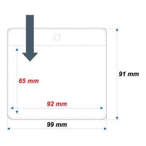 Soft ID Card Holder ID12 - 65x92 mm - Thumbnail 2