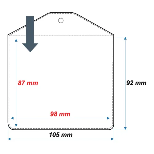 Soft ID Card Holder ID13 - 87x98 mm - Thumbnail 2