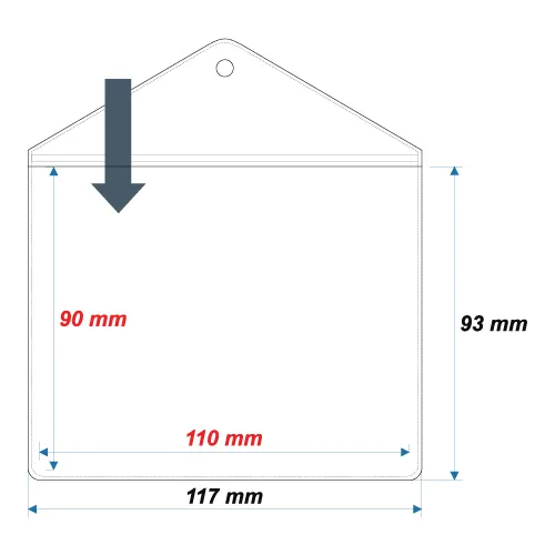 Soft ID Card Holder ID14 - 90x110 mm - Thumbnail 2
