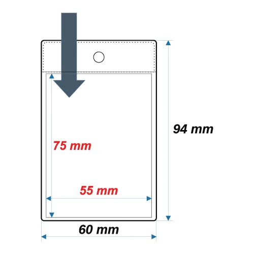 Soft ID Card Holder ID15 - 75x55 mm - Thumbnail 2