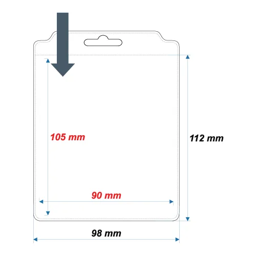 Soft ID Card Holder ID18 - 105x90 mm - Thumbnail 2