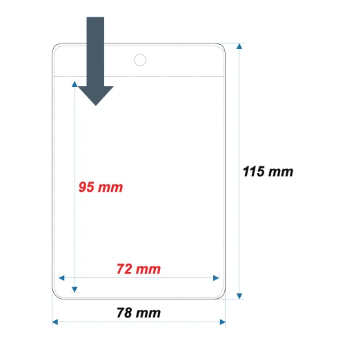 Soft ID Card Holder ID19 - 95x72 mm - Thumbnail 2