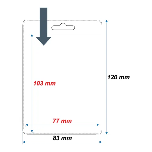 Soft ID Card Holder ID21 - 103x77 mm - Thumbnail 2