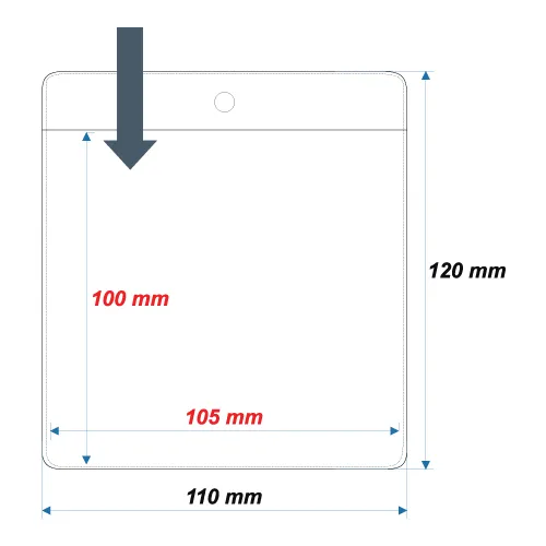 Soft ID Card Holder ID22 - 100x105 mm - Thumbnail 2