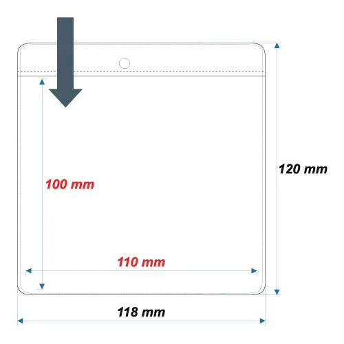 Soft ID Card Holder ID23 - 100x110 mm - Thumbnail 2