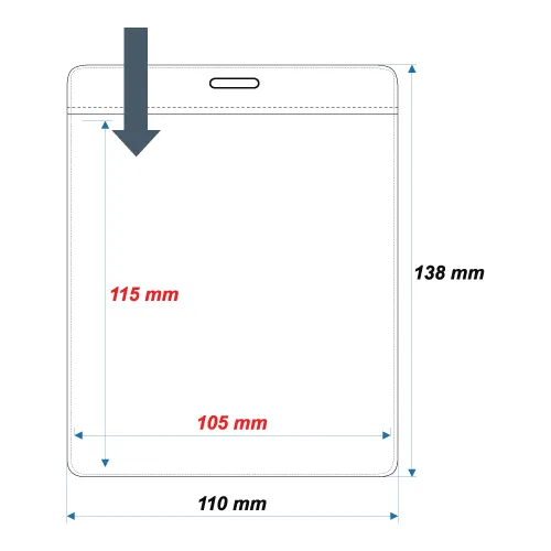 Soft ID Card Holder ID35 - 115x105 mm - Thumbnail 2