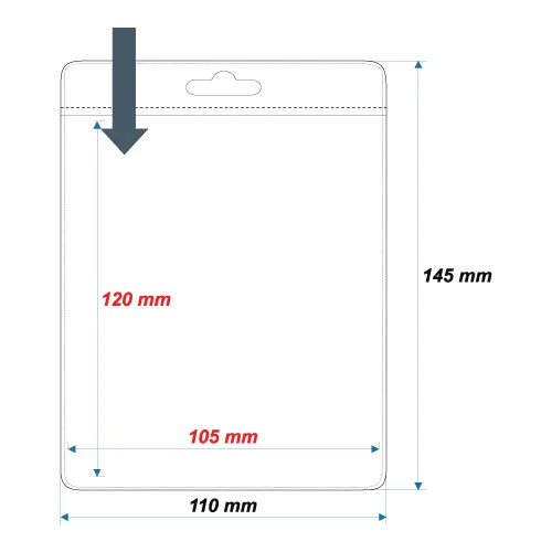 Soft ID Card Holder ID37 - 120x105 mm - Thumbnail 2