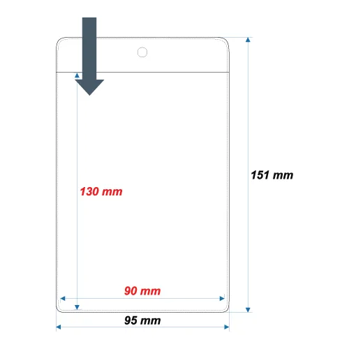 Soft ID Card Holder ID41 - 130x90 mm - Thumbnail 2