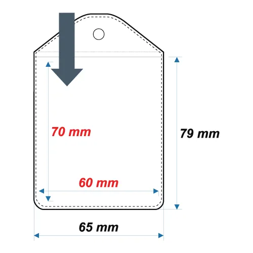 Soft ID Card Holder ID7 - 70x60 mm - Thumbnail 2
