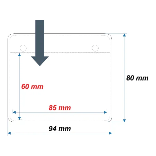 Soft ID Card Holder ID8 - 60x85 mm - Thumbnail 2