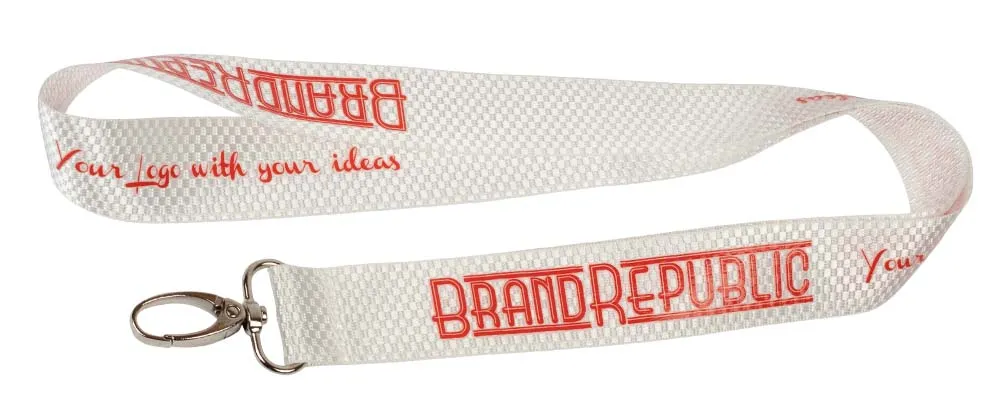 Chess Pattern Lanyards with Printed Logo - Thumbnail 2