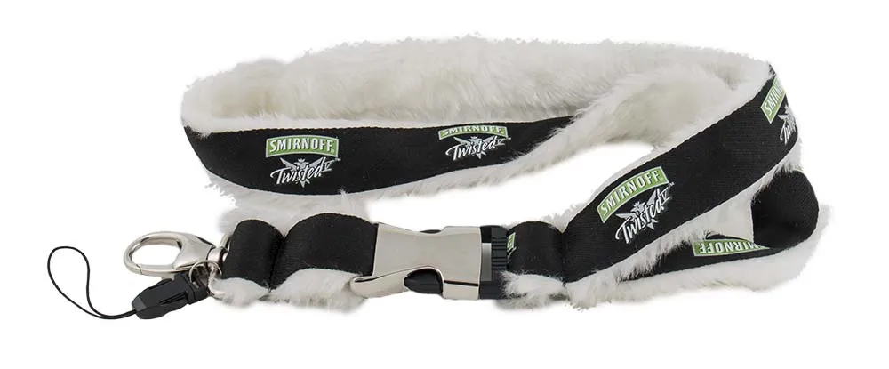Screen-Printed Lanyards with Fur - Thumbnail 2