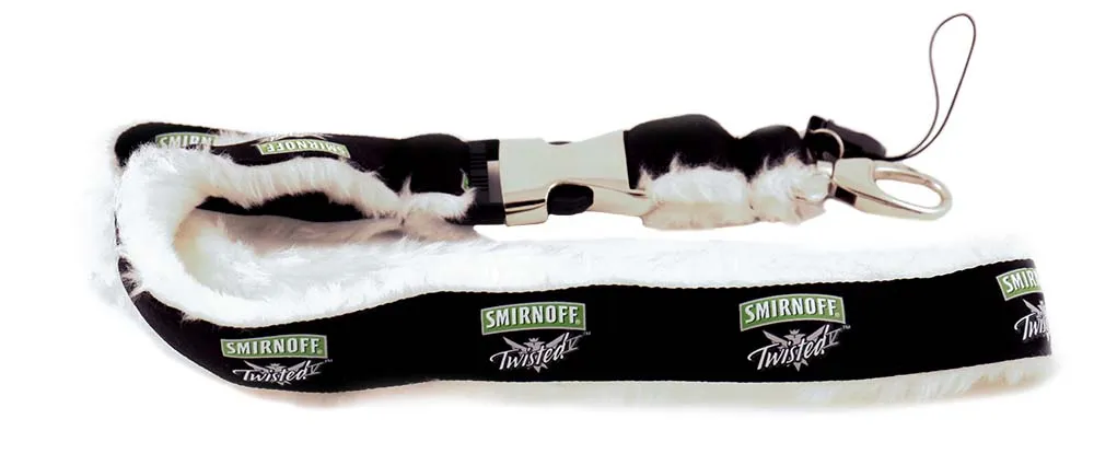 Screen-Printed Lanyards with Fur - Thumbnail 3