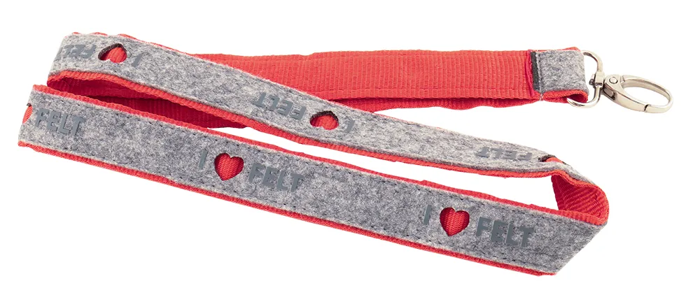 Polyester Lanyards with Felt - Thumbnail 2