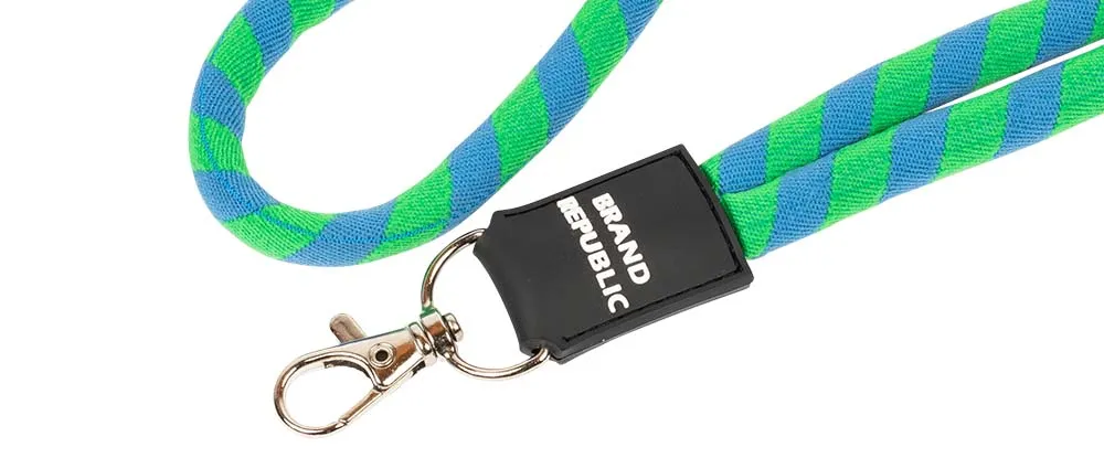 Tubular Festival Lanyard with PVC Patch - Thumbnail 3